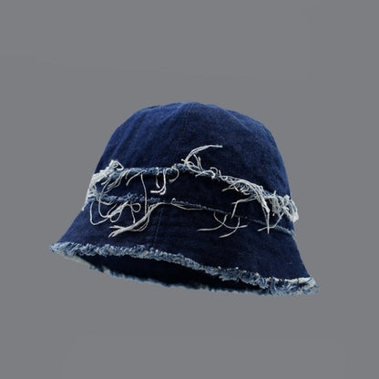 Patchwork denim bucket hat D0002