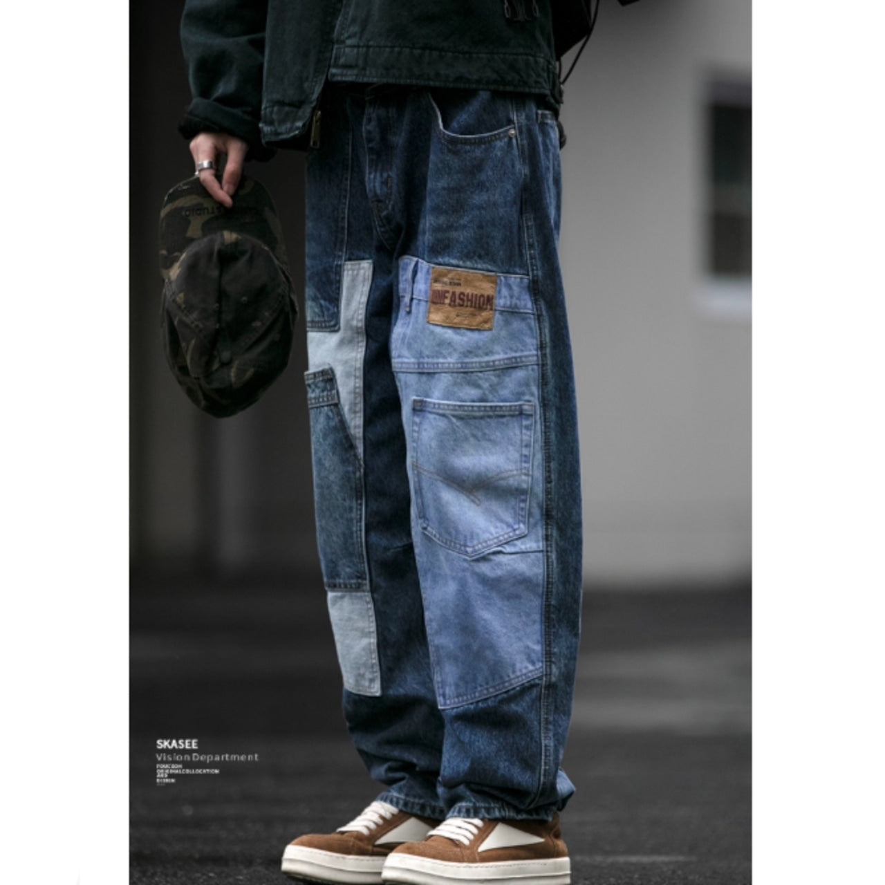 Docking design denim jeans D0091