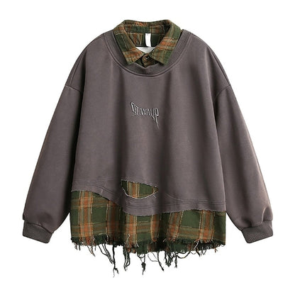 Faux layered damage tops HL2422