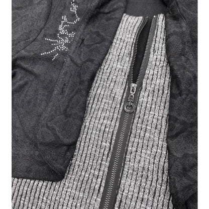 Fake layered hoodie E7022