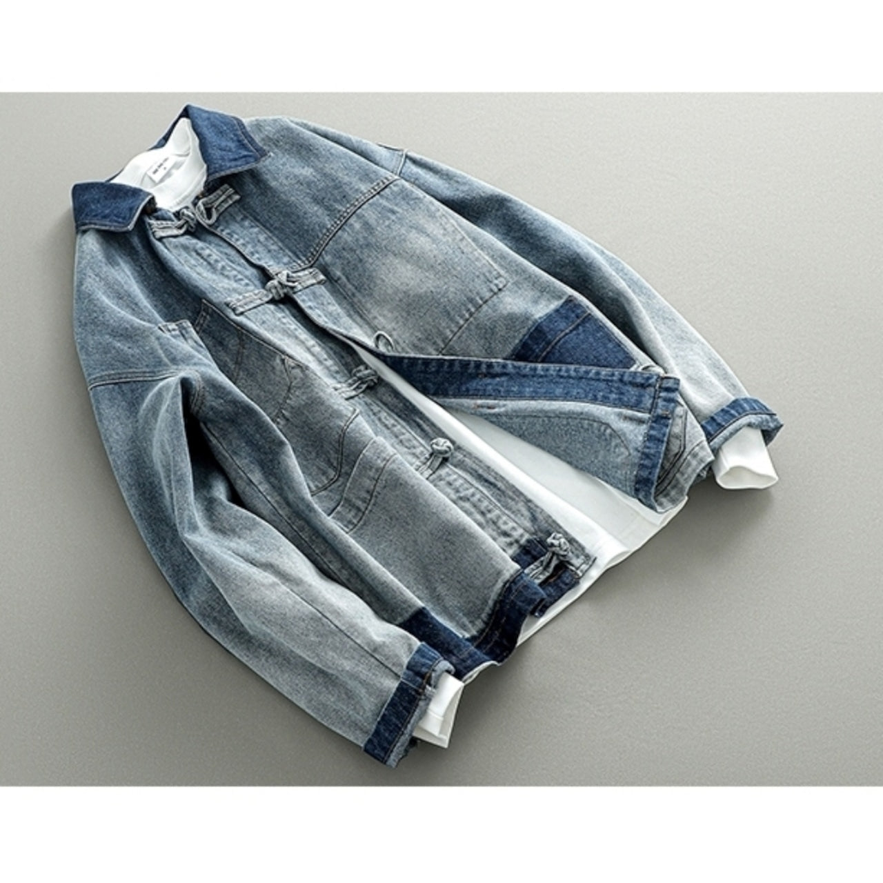 washed denim jacket D0060