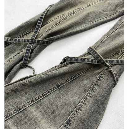 Slim fit flare denim jeans E7011