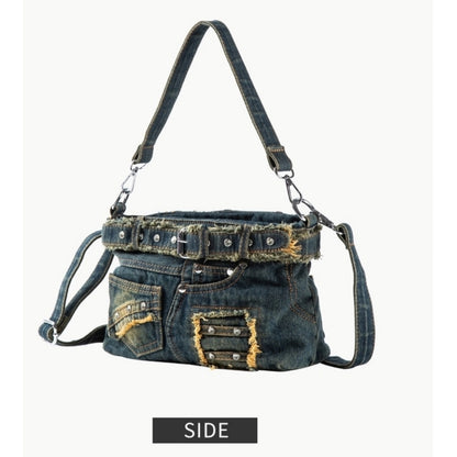 Belt Design Denim Bag D0041