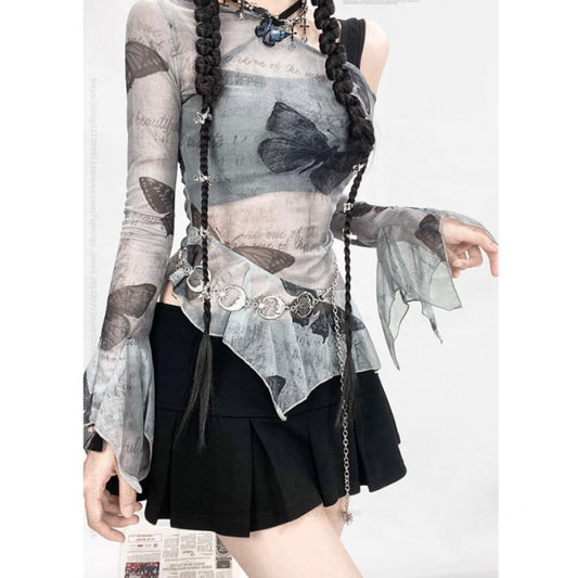 Butterfly mesh tops & innerwear E7025