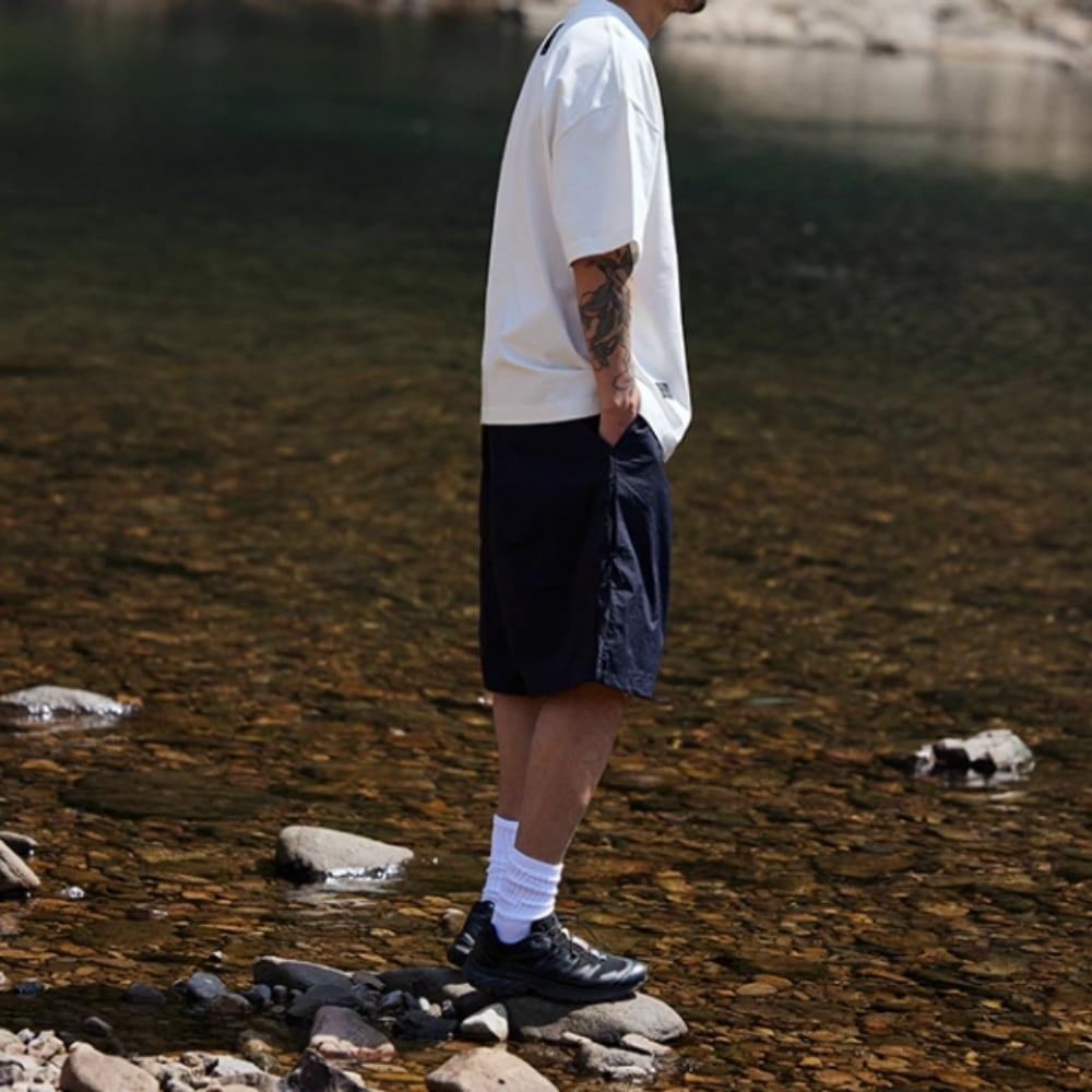 Zipper pocket design T-shirt HL2564