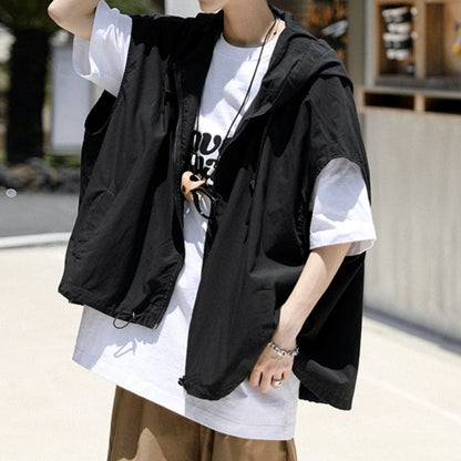 Zip-up vest with hood HL2557