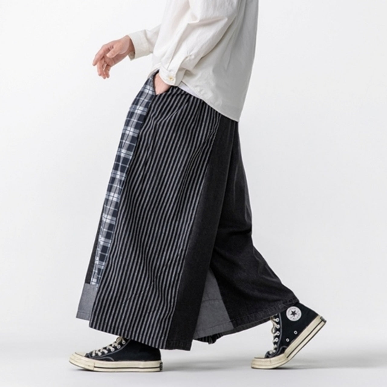 Loose Wide Denim Pants D0022