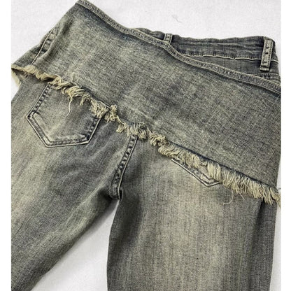 Slim fit flare denim jeans E7011