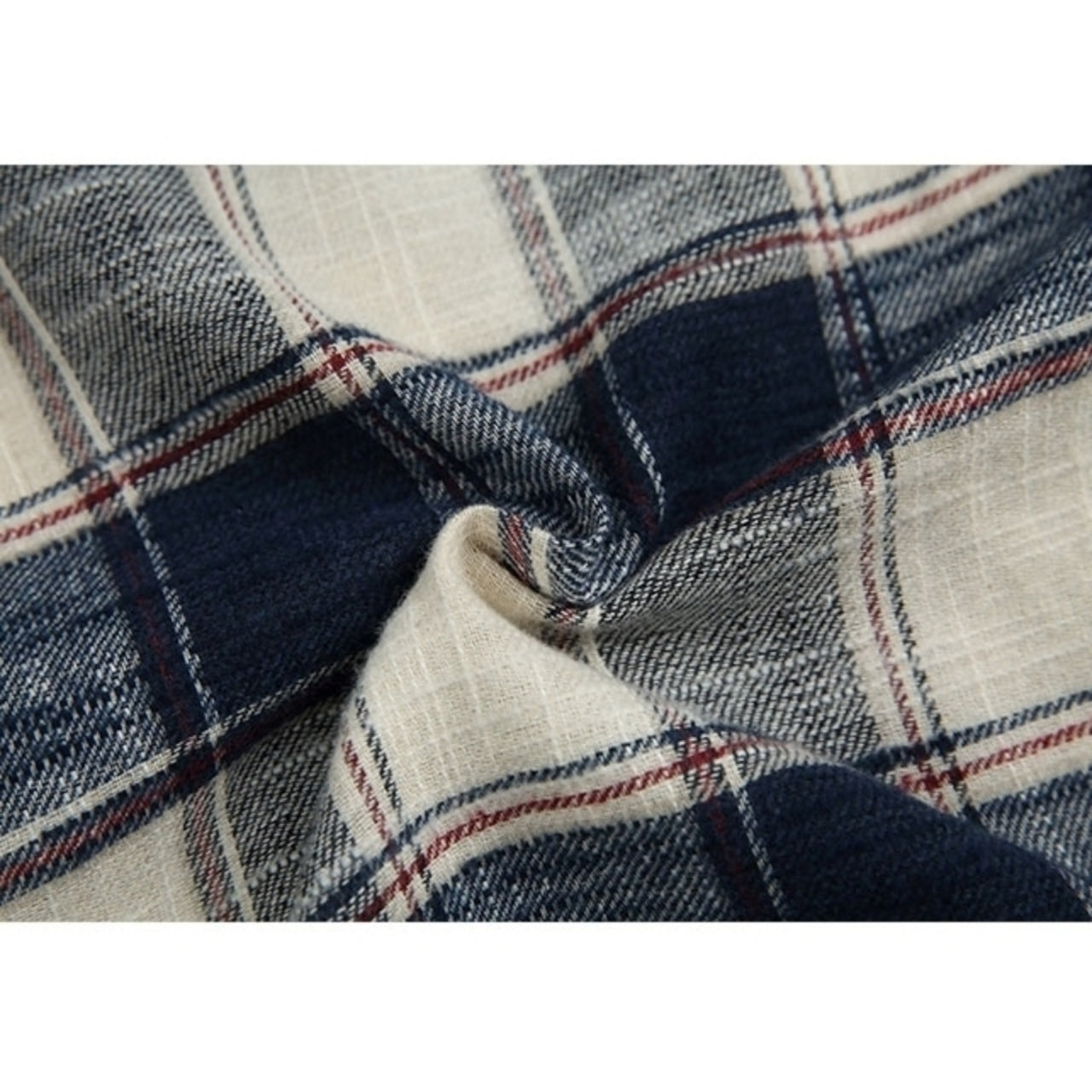 Contrast Color Check Shirt D0062