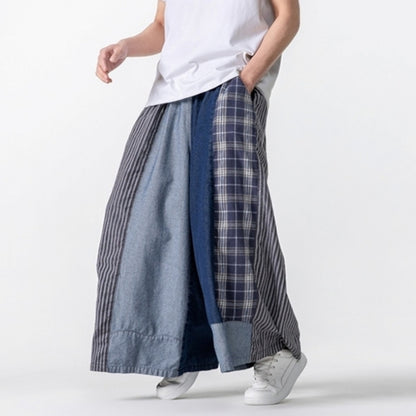 Loose Wide Denim Pants D0022