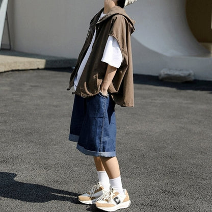 Zip-up vest with hood HL2557