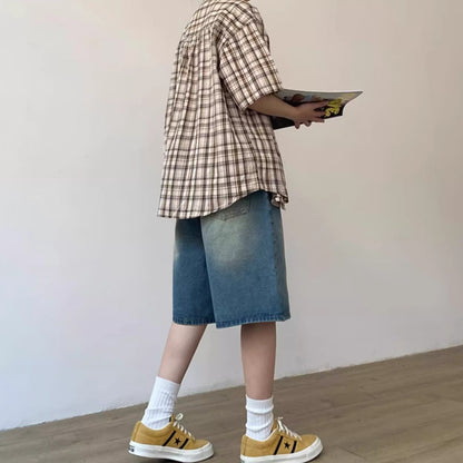 Half sleeve check shirt HL2500