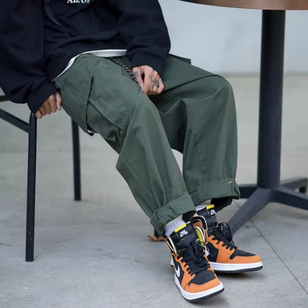 Wide straight pants HL2574