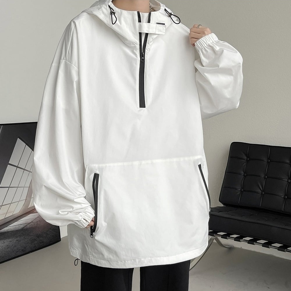 Big size anorak hoodie jacket HL2291