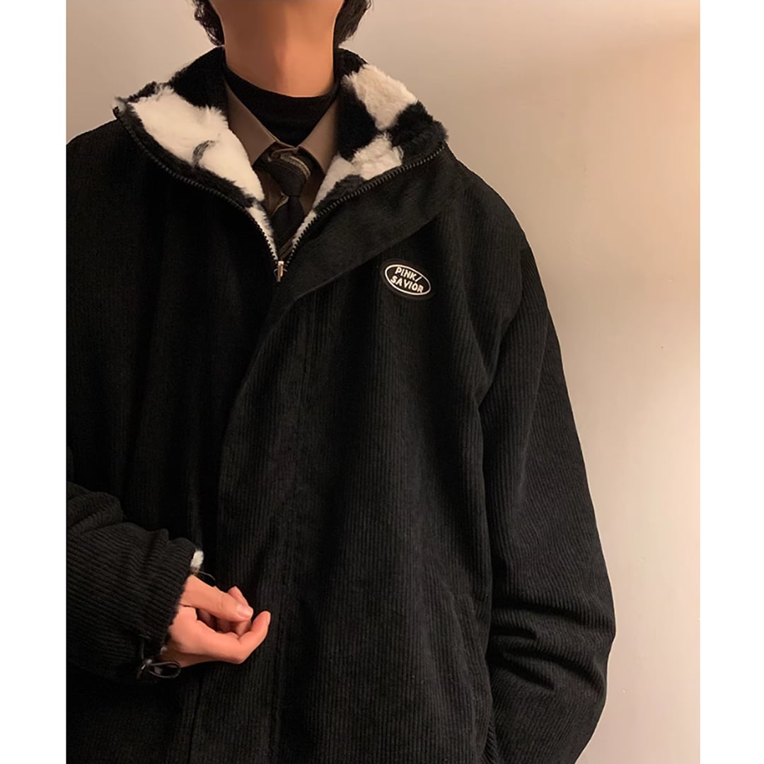 Block check reversible jacket HL1918