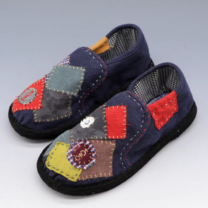 patchwork room shoes　D0025