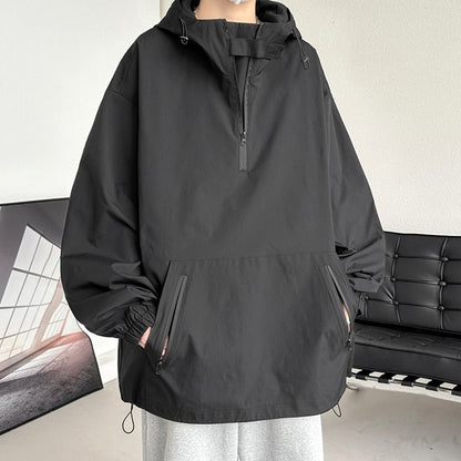 Big size anorak hoodie jacket HL2291