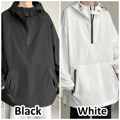 Big size anorak hoodie jacket HL2291