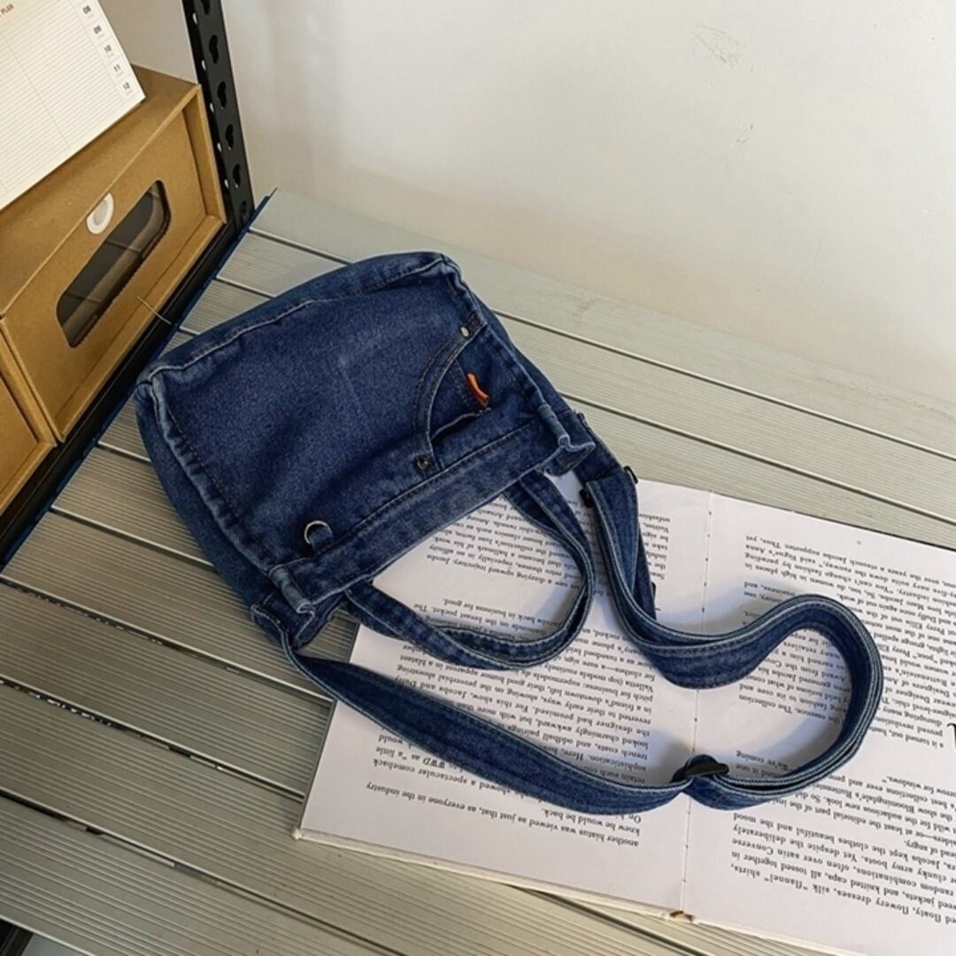 Denim shoulder bag D0039