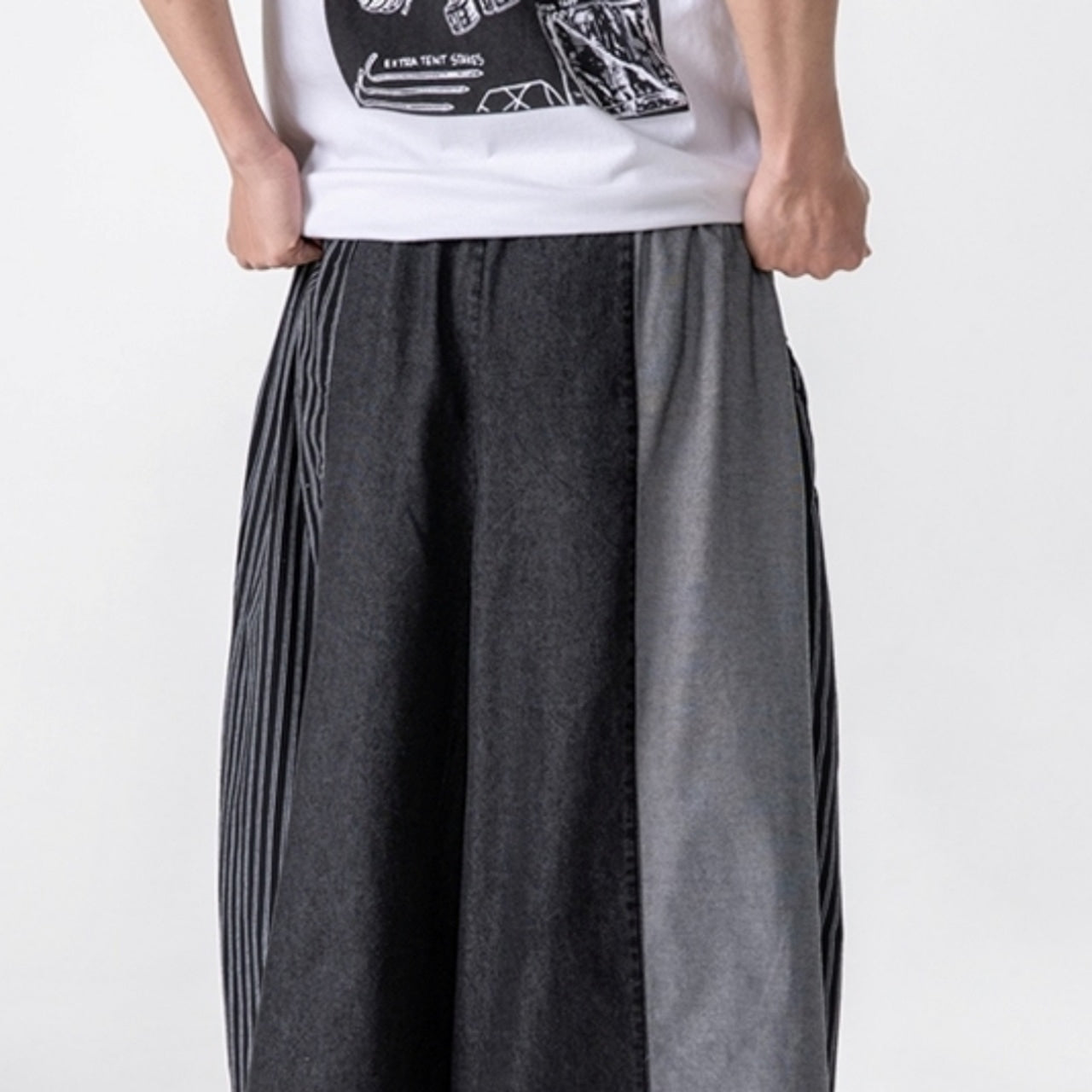 Loose Wide Denim Pants D0022