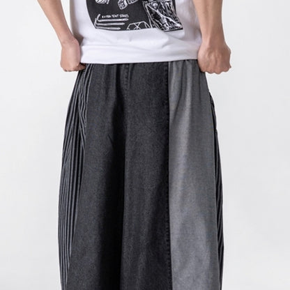 Loose Wide Denim Pants D0022