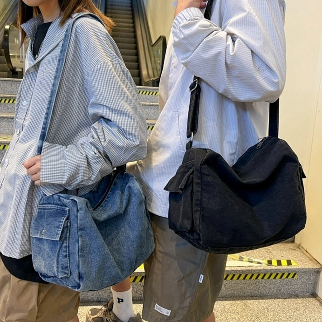 Denim messenger bag HL2614