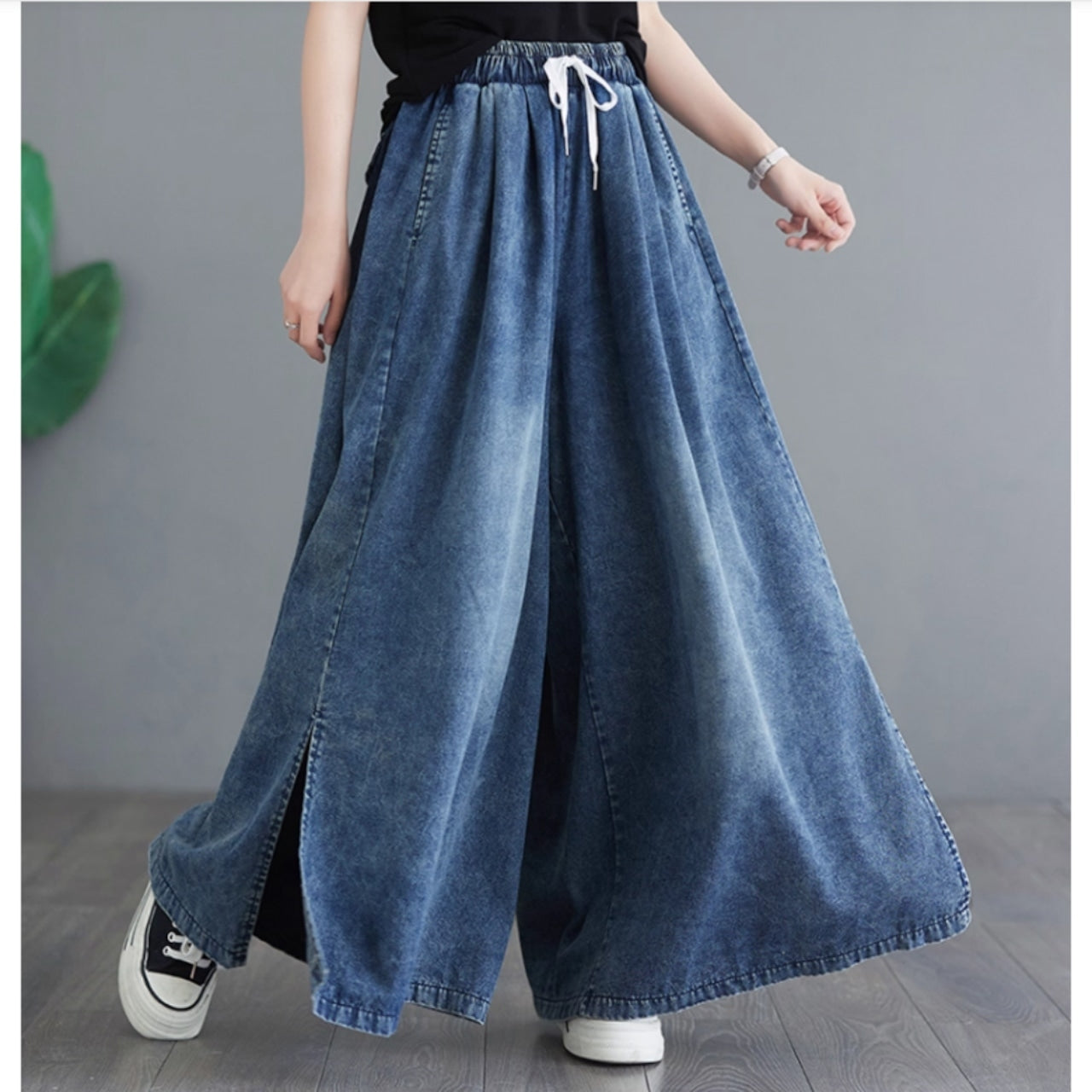 Wide baggy pants D0071