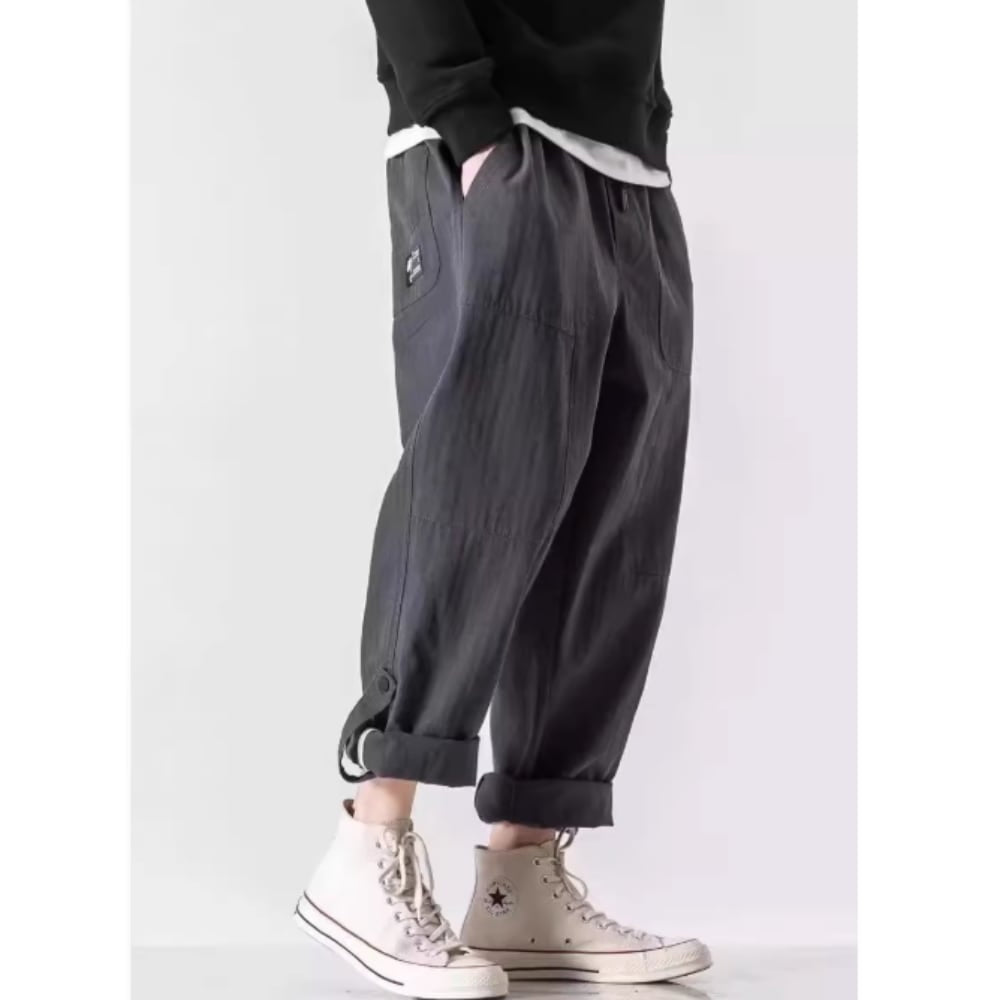 Cropped straight pants HL2573　