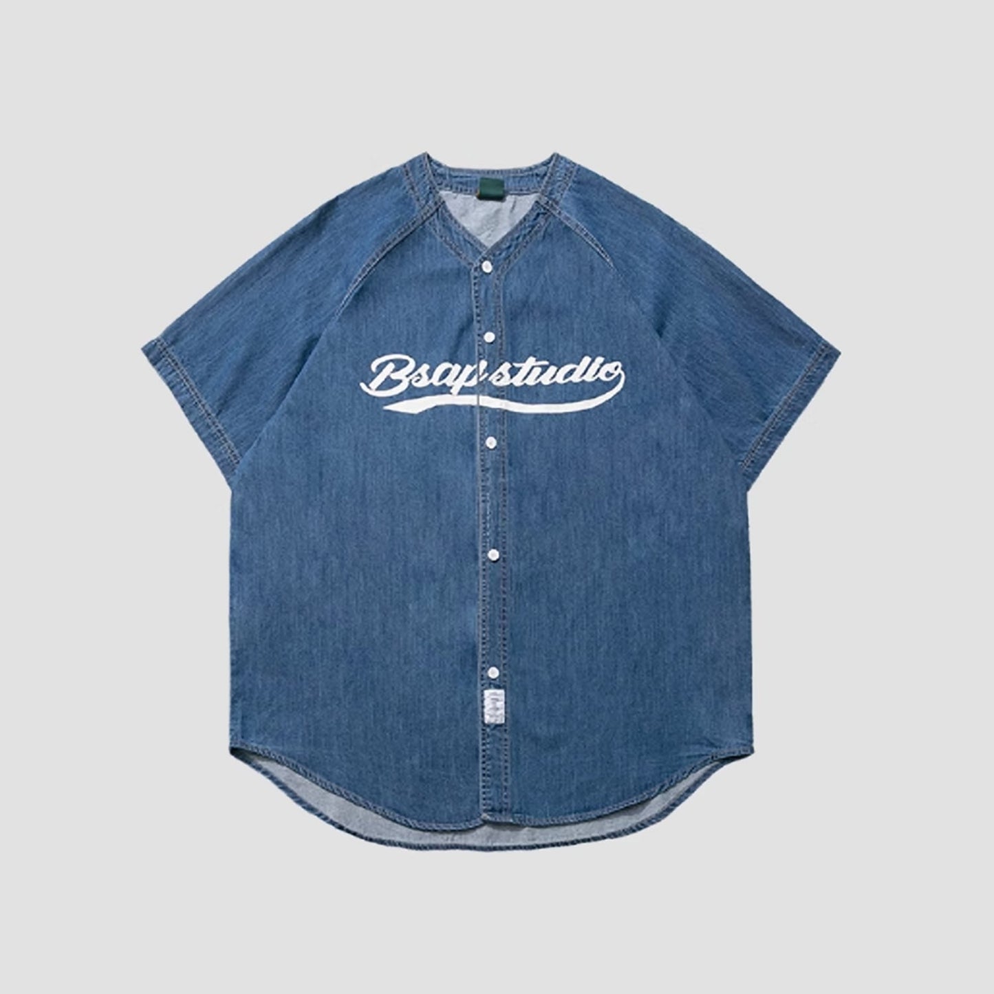 Uniform style denim shirt HL2521