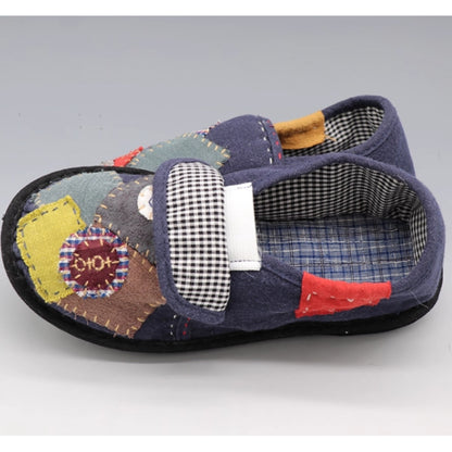 patchwork room shoes　D0025
