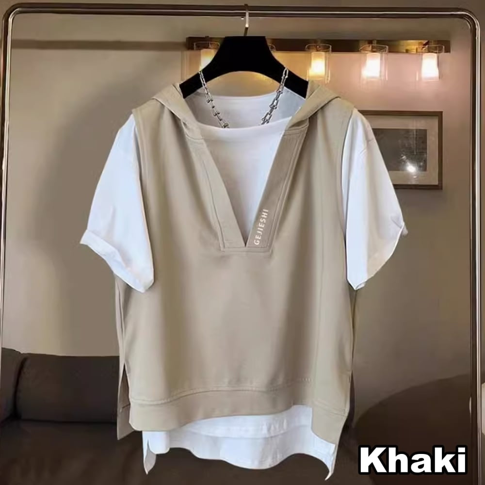 Fake Layered Hoodie HL2476