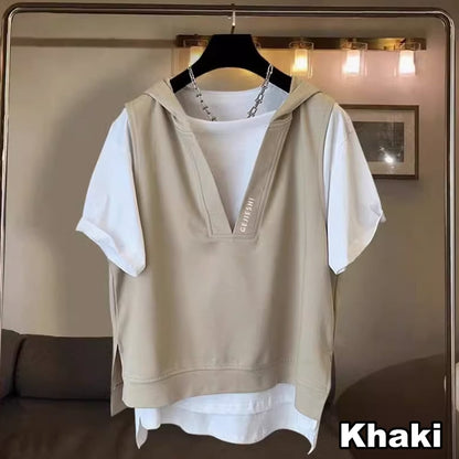 Fake Layered Hoodie HL2476