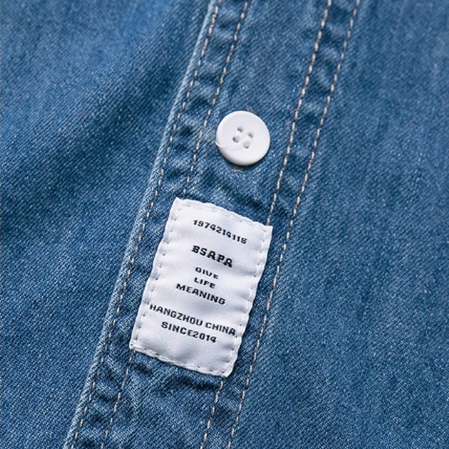 Uniform style denim shirt HL2521