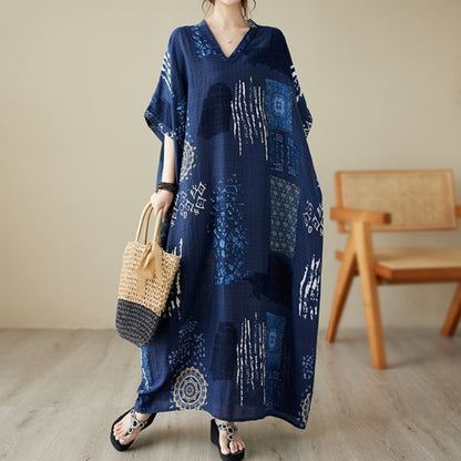 V neck long one piece D0065