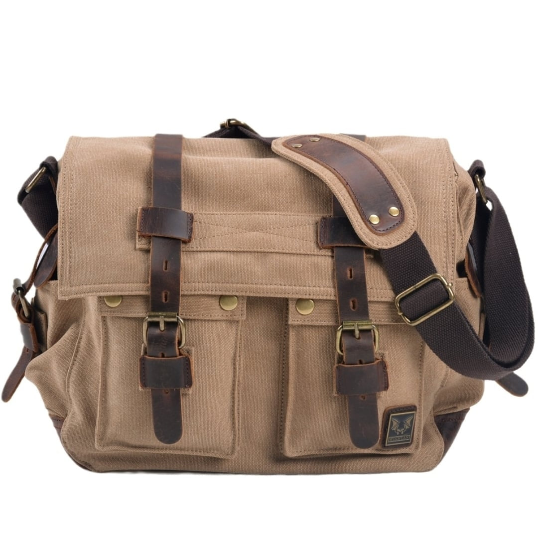 Retro canvas shoulder bag HL2611