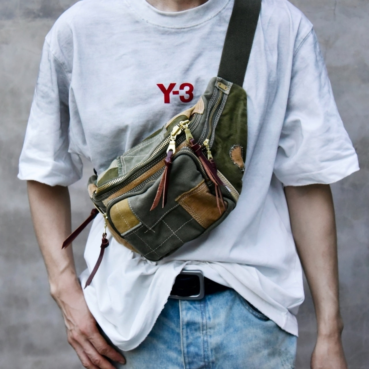 Patchwork Waist Bag   D0032