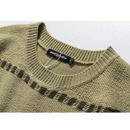 라운드 넥 테두리 스웨터 HL1795