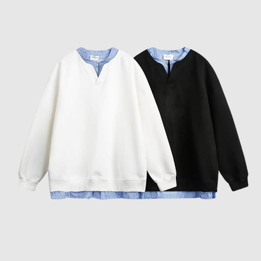 Faux layered sweatshirt HL2417