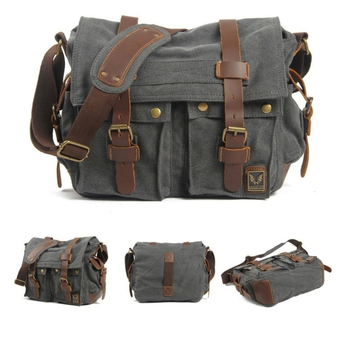 Retro canvas shoulder bag HL2611