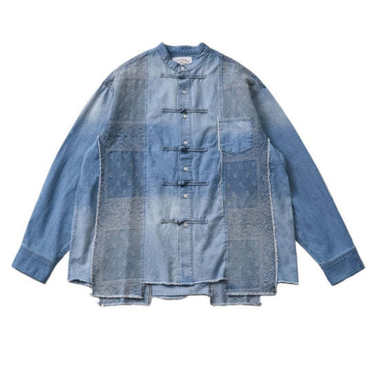 Chinese style denim shirt HL1998