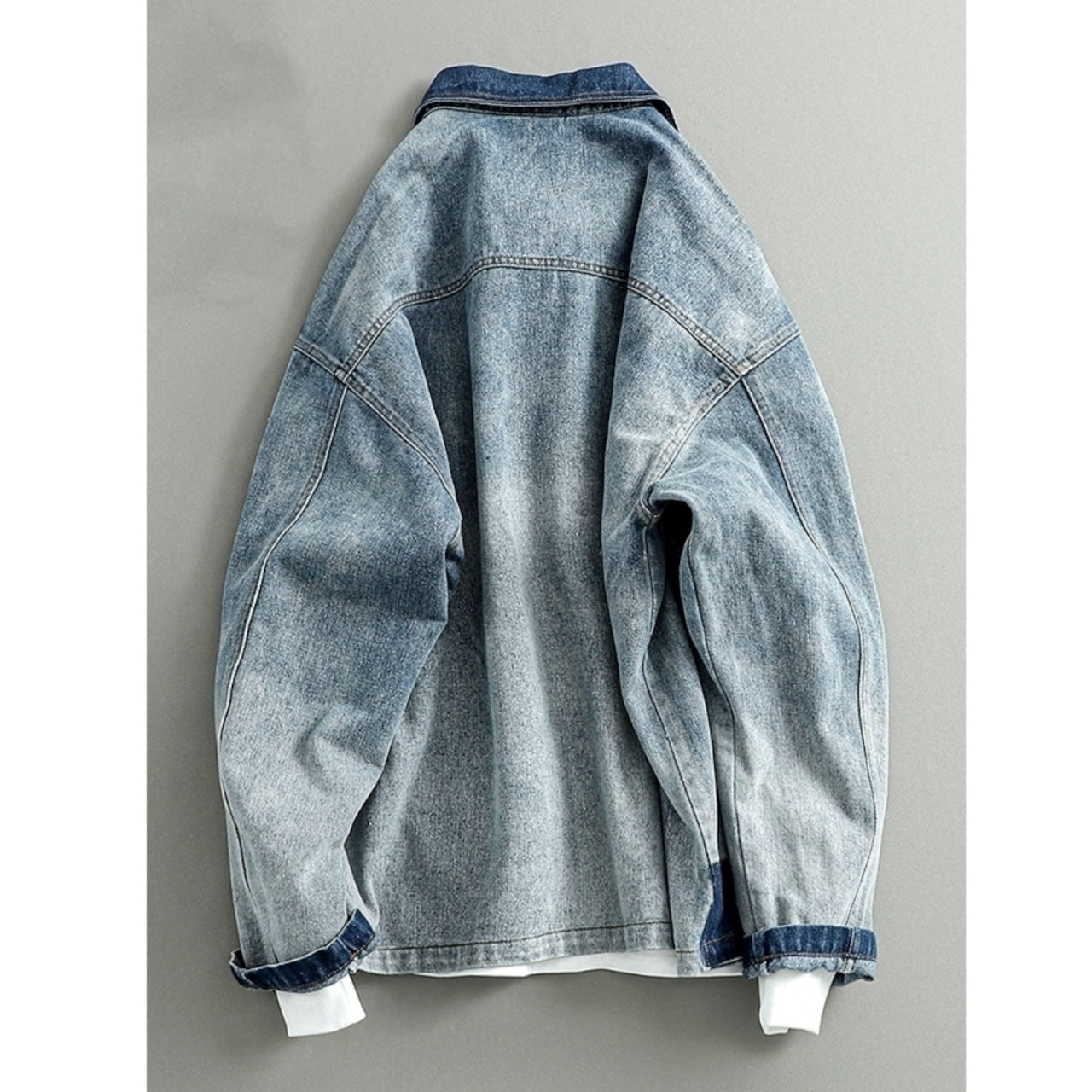 washed denim jacket D0060
