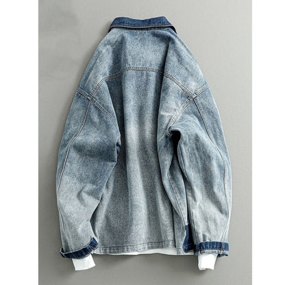 washed denim jacket D0060