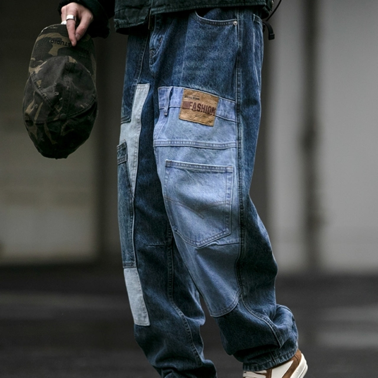 Docking design denim jeans D0091