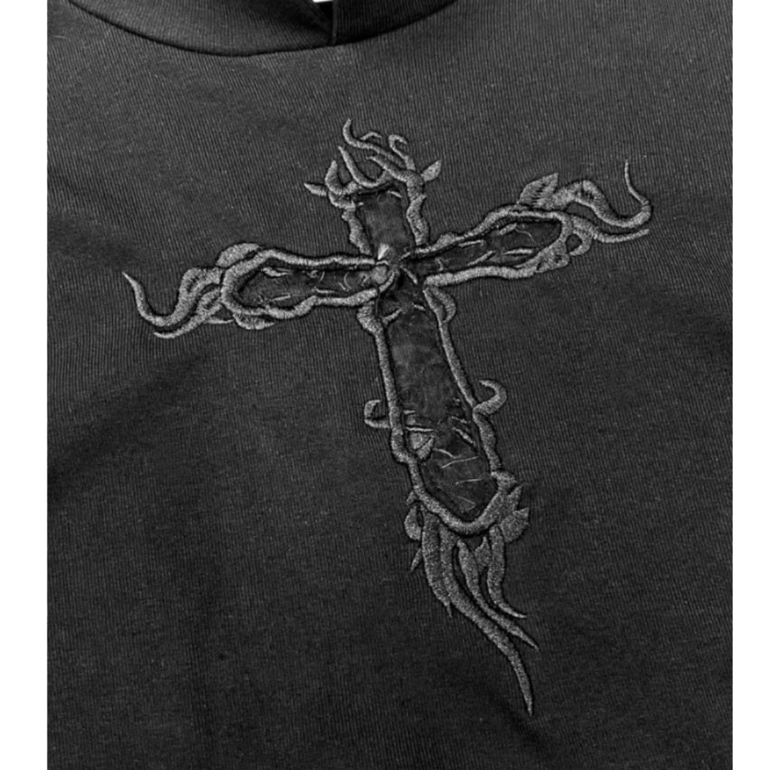 Long sleeve gothic tops E7027