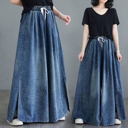 Wide baggy pants D0071