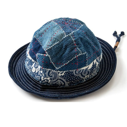 Indigo denim bucket hat D0001