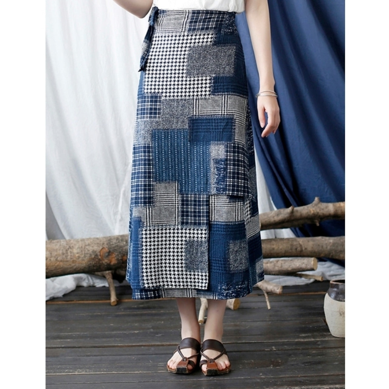 Denim Wrap Skirt D0020