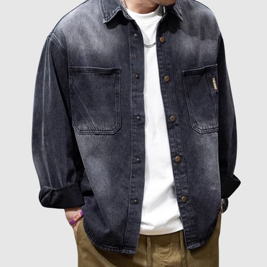 Washed denim shirt HL2451