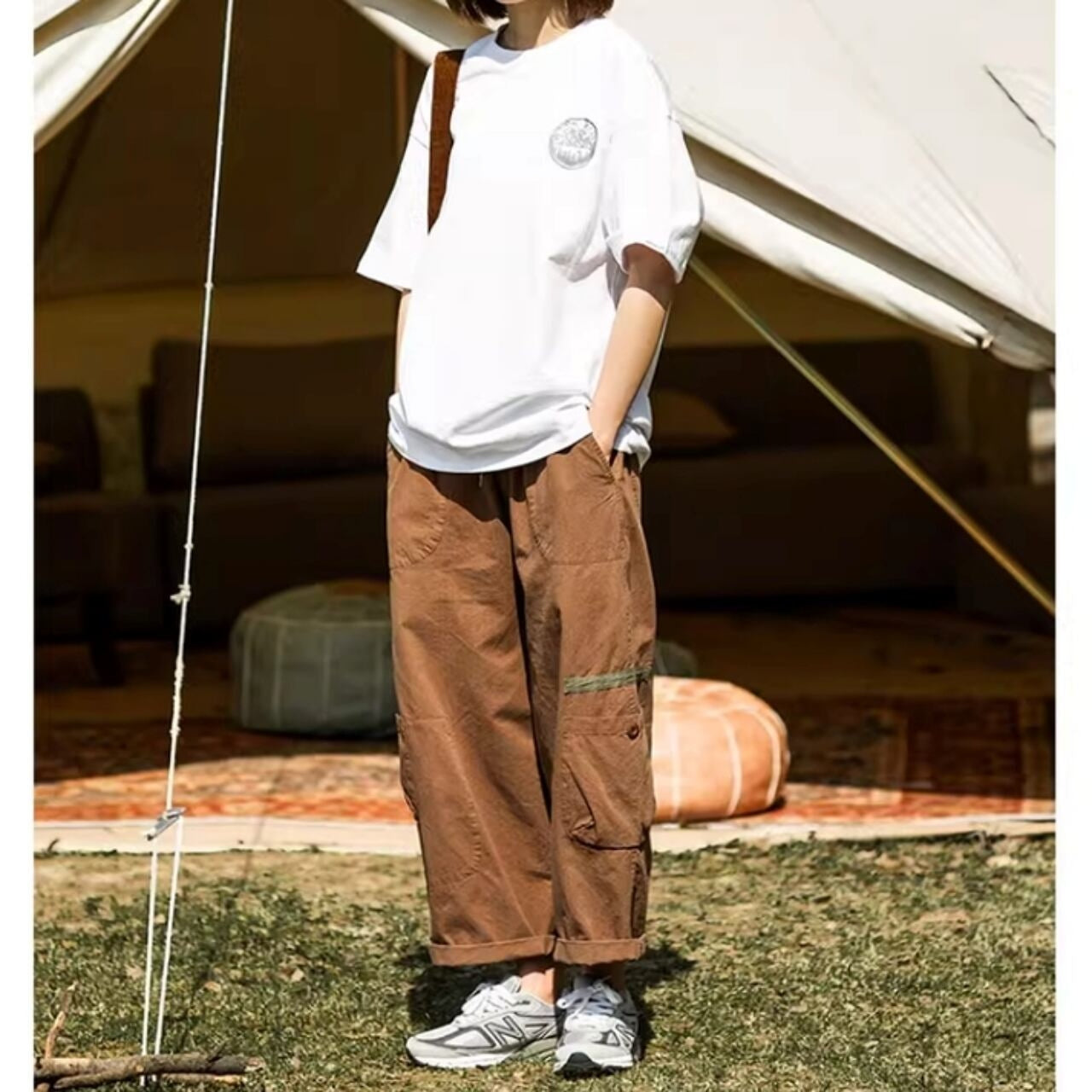 Back print T-shirt HL2538