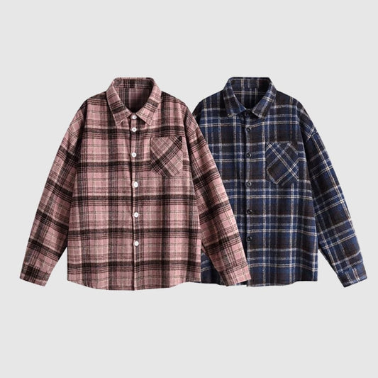 Flannel check shirt HL2418